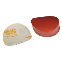 1200 Grit, 6" Dia Hook & Loop Sandpaper, 50 Pk